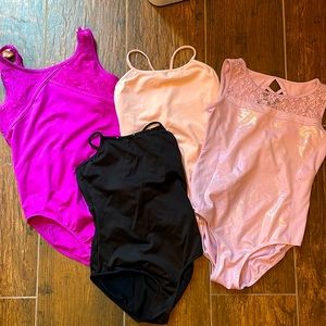 Set a four leotards size 12 or large